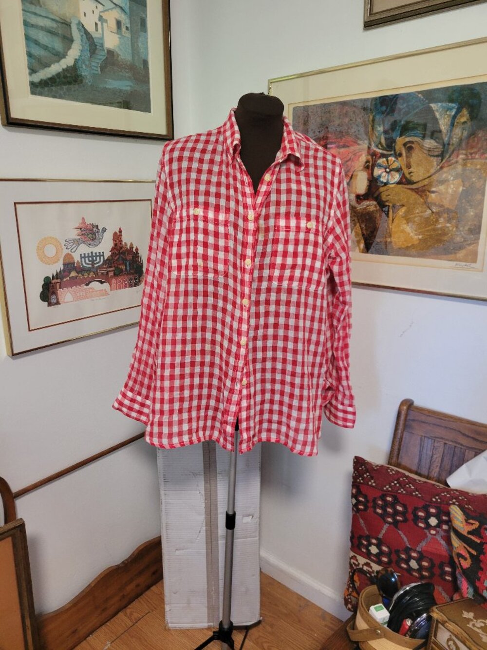 Denim & Supply by Ralph Lauren Lightweight Plaid Shirt Size XL